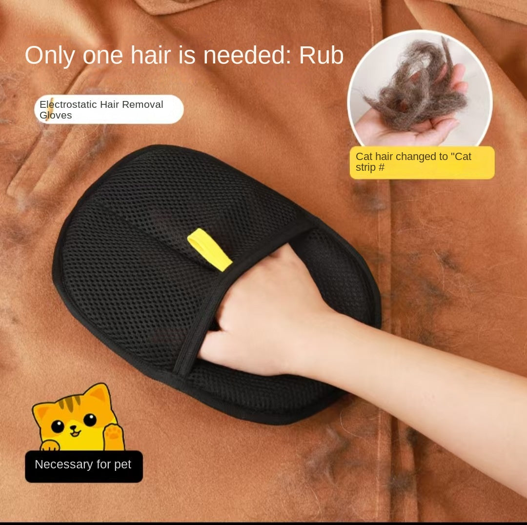 Electrostatic Grooming Glove For Pets